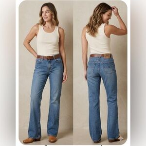 Vtg 90s Polo Jeans Co Ralph Lauren High Rise bootcut Jean Light Wash.Size9/10X32